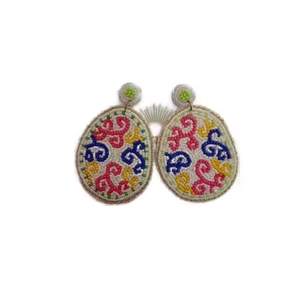 Pendientes de Pascua Hechos a Mano con Cuentas de Primera Calidad, Estilo Clásico, Forma de Huevo Estándar, Accesorios Festivos para Fiestas - Product Image 6