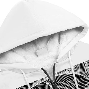 Nouvel arrivage de sweats à capuche zippés 100% coton de qualité supérieure, vêtements d'hiver décontractés respirants avec motif solide et col à capuche - Product Image 6