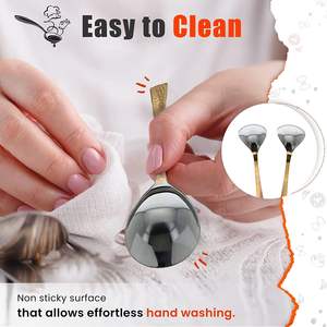 ช้อนชาเหล็กทองแดงแท้ทำด้วยมือช้อนสำหรับโรงแรมและของใช้ในครัวเรือนดีไซน์แบบใช้ค้อนทุบ - Product Image 6