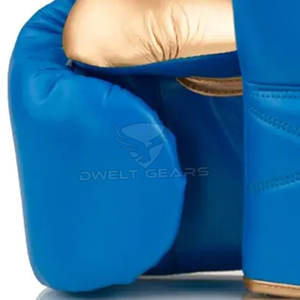 Conjunto de combate de boxeo de alta calidad Nuevo logotipo personalizado Conjuntos de boxeo ganadores con cordones negros Conjunto de combate de cuero genuino - Product Image 6