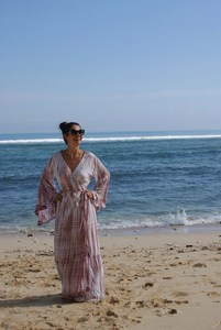 2023 Floral Tie Dye Maxi robe pour femmes grande taille Wrap longue col en v à manches longues parole longueur naturel attrayant coloré - Product Image 6