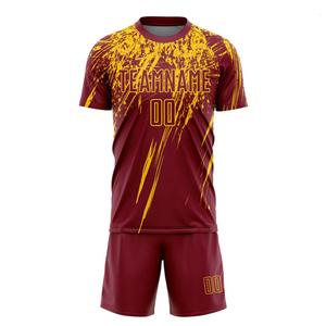 Maillot de football professionnel pour hommes, haute qualité, personnalisé, séchage rapide, respirant, design unique, col en V, manches courtes, léger - Product Image 5