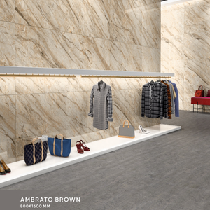 Azulejos de porcelana pulida para construcción de oficinas, azulejos de tamaño de 800x1600mm - Product Image 5