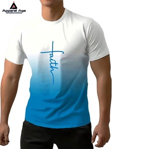 Haute qualité du fabricant 200Gsm hommes USA taille T-shirts décontractés 100% coton à manches courtes surdimensionné Logo personnalisé impression T-Shirt - Product Image 4