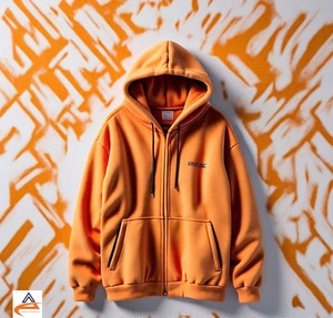 Sweat à capuche pour hommes 350 GSM respirant haute qualité polaire doux doublé sweat à capuche d'hiver - Product Image 6