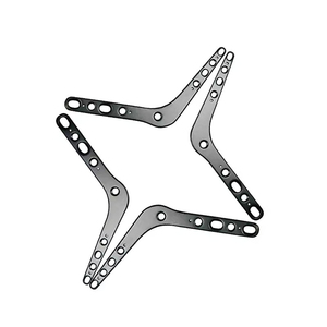 Ensemble de 4 systèmes de plaques de verrouillage TPLO en titane 2,0/2,4 mm, implant orthopédique vétérinaire pour chiens, pour animaux de compagnie, prix de gros - Product Image 3