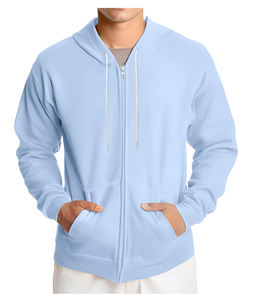 Sweat-shirt et sweat à capuche pour homme, 100% polyester, motif uni, tissu tricoté, col à capuche avec logo personnalisé et couleur unie - Product Image 3