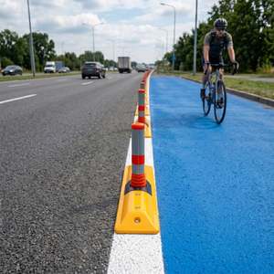 Bouton de délimitation de voie pour signalisation routière 100x45cm - Product Image 4