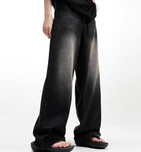 Custom <b>Men's</b> <b>Jeans</b> Pants Loose Fit Denim Pants <b>Men</b> Blank Faded Vintage Acid Washed Denim Baggy <b>Jeans</b> <b>for</b> <b>Men</b> 2025 - Product Image 2