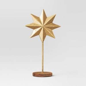 Décoration de maison moderne Décoration de table Meilleure vente Table Top Star Stand Golden Antique Décoration de Noël - Product Image 4