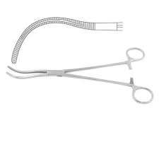 Pinza Pedicular Renal Guyon de Acero Inoxidable de 24 cm, Pinza Quirúrgica con Serrado Atraumático, Fabricante y Exportador - Product Image 5