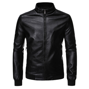 Todos los tamaños Biker de alta calidad Moda personalizada Elegante y personalizada Moto Hombres Ropa de invierno Chaqueta de cuero para hombres - Product Image 1