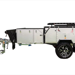 Venta al por mayor adelante plegable todoterreno Camper remolque nuevo diseño de varios tamaños de fibra de vidrio autocaravanas populares remolques de viaje - Product Image 1