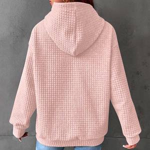 Pull et sweat à capuche personnalisé pour femmes à épaules tombantes 500 gsm 100% coton surdimensionné de haute qualité sweat à capuche pour femmes - Product Image 5