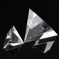 Presse-papiers optique en cristal K9 transparent de haute qualité, 60 mm, gravé au laser, en forme de pyramide, pour la décoration intérieure