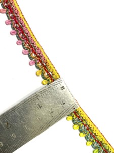 Tự làm may Vật liệu may mặc vàng bạc đỏ xanh xanh kim Loại ren giáng sinh nhỏ cong bện trang phục sequined cạnh Trims - Product Image 5
