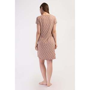 Túnica KADIN LYC VISCON XXL con cuello en V y encaje BIBILALI KISA KOL - TOZPEMBE001 - TOZPEMBE001 - Product Image 3