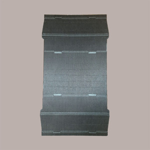 10 Uds. Cestas de regalo de Navidad rectangulares pequeñas en cartón corrugado negro 320x220H85mm suministros de vacaciones - Product Image 4