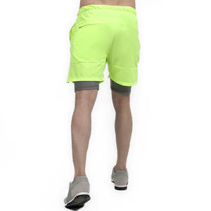 Pantalones cortos de doble capa para hombre de fabricación profesional, pantalones cortos ligeros para correr para hombre con bolsillos laterales - Product Image 3