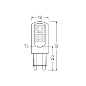 สำหรับหลอดไฟ LED OSRAM 4.2W G9 470lm 4,000K แบบใส ขา 4 - Product Image 3