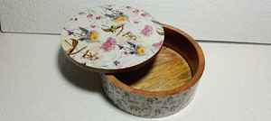 Ensaladera de madera natural Ecológico Hecho a mano Multicolor Esmalte Interior Diseño personalizable para cocinas de diseñador Regalo - Product Image 6