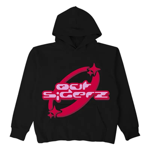 เสื้อฮู้ดผ้าคอตตอนใส่ได้ทั้งชายและหญิงเสื้อฮู้ดผ้ากำมะหยี่แขนยาวโอเวอร์ไซส์พิมพ์ลายปัก3D เรียบ - Product Image 4