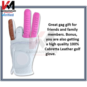 Gant de golf en cuir de cabretta américain de qualité supérieure, ajustement universel, rouge, peau de mouton, qualité supérieure, performance de préhension optimale, meilleure qualité - Product Image 2