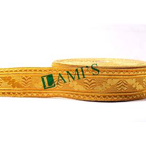 Venta al por mayor de trenzas de oro francés metálico encaje galón recorte Tresse alta calidad Mylar Galoon OEM trenzado - Product Image 2