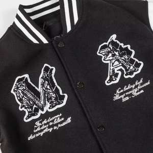 Chaquetas universitarias de béisbol de alta calidad de diseño popular Chaqueta de béisbol universitaria personalizada para hombres - Product Image 4