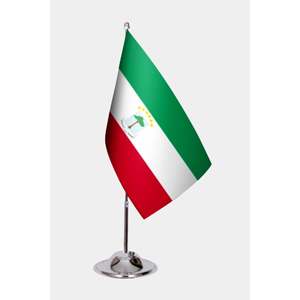 Bandera de Escritorio de Guinea Ecuatorial de 3x5 pies, Impresa Digitalmente en Tela de Nailon, Plástico, Poliéster, Vinilo, Seda, para Seguros Automotrices y Educación - Product Image 1