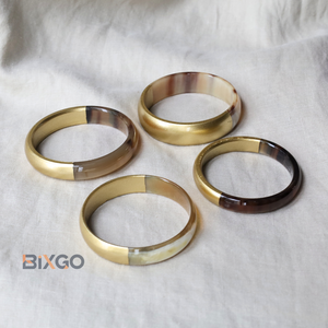 Bracelet de manchette en corne de buffle laqué couleur artisanale commandes en gros personnalisées acceptées directement du Vietnam - Product Image 5