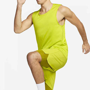 Camiseta Deportiva Personalizada, Cómoda, Atlética, con Dobladillo Curvo, Espalda Deportiva, Lisa, para Gimnasio, Sin Mangas, de Algodón, Poliéster y Elastano - Product Image 3