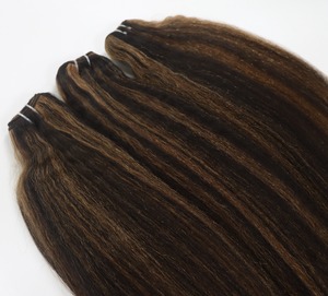 Barato proveedores vietnamitas cutícula alineados Pelo Rizado recto Yaki extensiones de cabello humano de alta calidad extensiones de cabello - Product Image 5