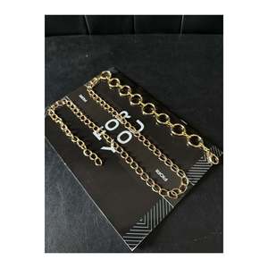 Round Detail Women's <b>Chain</b> Waist <b>Belt</b>, Jacket <b>Belt</b>, <b>Dress</b> <b>Belt</b>, Shirt <b>Belt</b>, <b>Chain</b> <b>Belt</b> - <b>Gold</b> - Product Image 5