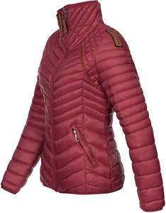 Chaqueta acolchada personalizada de talla grande para mujer, chaqueta bomber con soporte de material de poliéster 100% de Color sólido para invierno - Product Image 6