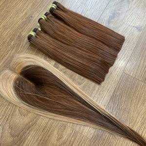 2023 meilleure vente SDD os droit 100% Extensions humaines vietnamiennes brutes haute qualité trame fermeture faisceau attaché à la main génie trame - Product Image 6