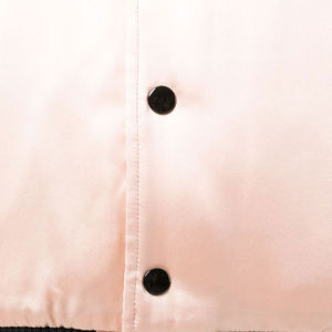 Venta superior de los hombres de moda bordado universitario estilo de la calle Color sólido Casual impermeable Top OEM servicio satén Varsity chaqueta para hombres - Product Image 3