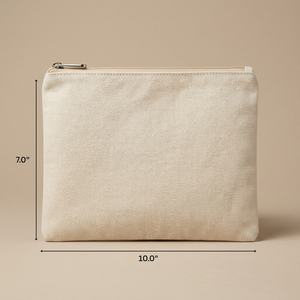 Bolsa de Algodón con Cierre Hermético a Prueba de Humedad, 10x7 Pulgadas, 300 GSM, Reutilizable para Manualidades y Empaque - Product Image 2