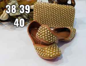 Combo Set <b>Jutti</b> With Clutch Indian Heavy <b>Jutti</b> Women Stylish Clutch - Product Image 3