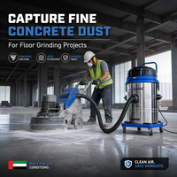 Aspirateur industriel électrique 5,5 kW 100 L 36 kPa, extracteur de poussière 110 V pour nettoyage de conduits, meulage de béton, collecte de poussière en usine