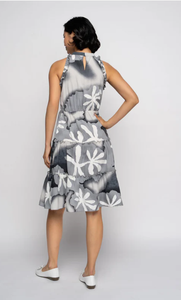 Vestido de carrera femenino elegante de alta calidad para mujer Impreso Delta Crush Hasta la rodilla Fit Flare y vestido formal para mujer - Product Image 4