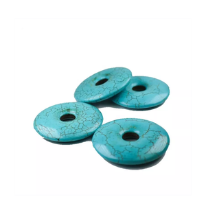 คริสตัลพลอยโดนัทหินฮาวไลท์สีฟ้าครามโดนัทหินธรรมชาติคริสตัลเรกิพลอยรักษาโดนัทอาเกตขายส่ง - Product Image 3