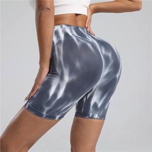 Shorts de yoga sans couture Aurora Tie Dye pour femmes, vente chaude, extensible dans les quatre sens, taille haute, effet push-up, dégradé, collants de sport pour la salle de sport - Product Image 2