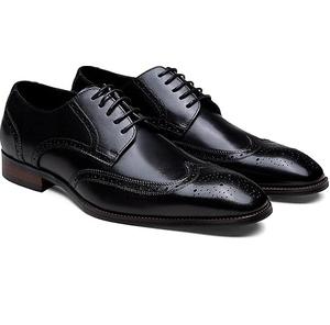 Chaussures en cuir marron légères robe formelle luxe à la mode Oxfords intérieur décontracté chaussures en cuir de travail simples - Product Image 6