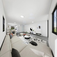 Maison préfabriquée mobile de luxe 20 pieds 40 pieds à double aile Maisons préfabriquées pliables 2 3 chambres Maison modulaire extensible en conteneur