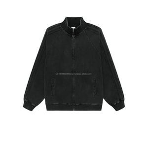 Logo personnalisé Sports Active Wear Sweats à capuche pour femmes de haute qualité en coton polaire coupe surdimensionnée fermeture éclair complète trous de pouce Crop Top Hoodie - Product Image 4