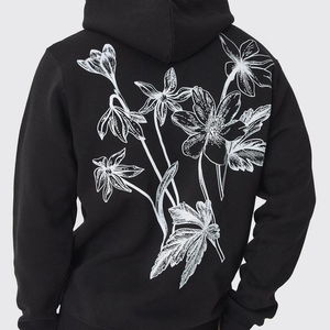 High Quality <b>Men's</b> Hoodies Custom Logo Printed Streetwear Pullover Sweatshirts Wholesale Blank Thermal Fleece for Winter hoodies - Product Image 3