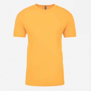 Camiseta Básica Transpirable de Cuello Redondo y Manga Corta, Corte Regular, Ecológica, de Secado Rápido, 100% Algodón, Color Amarillo para Hombre - Product Image 3