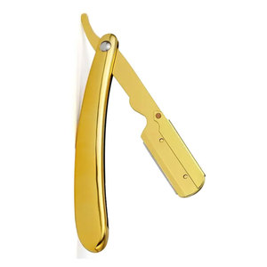 Soporte de maquinilla de afeitar de corte de pelo de una sola hoja recta de acero inoxidable puro para maquinillas de afeitar para hombres maquinilla de afeitar de garganta - Product Image 2