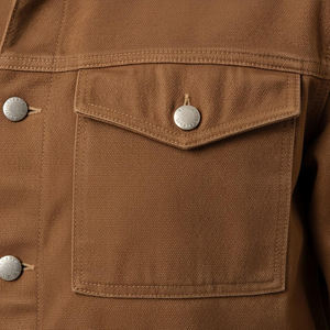 Vestes de travail en toile de coton de style streetwear pour hommes, style Detroit, bomber d'hiver, poche avant épaisse - Product Image 6